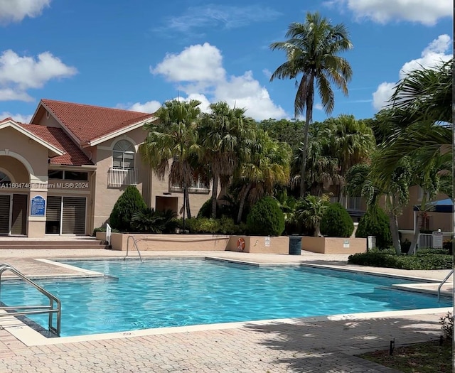 view of pool