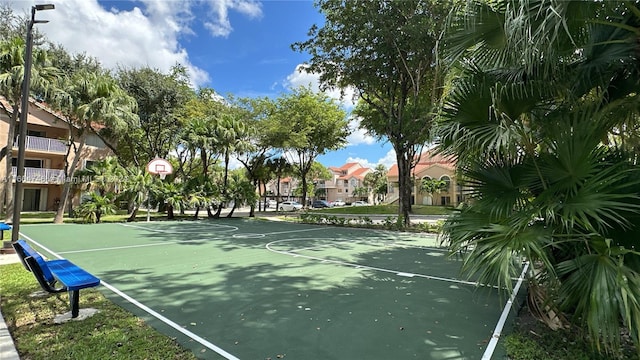 view of sport court