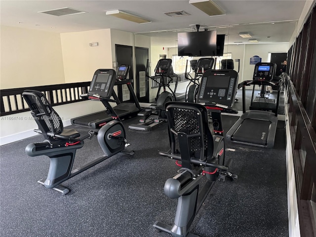 view of exercise room