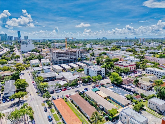 drone / aerial view featuring a view of city