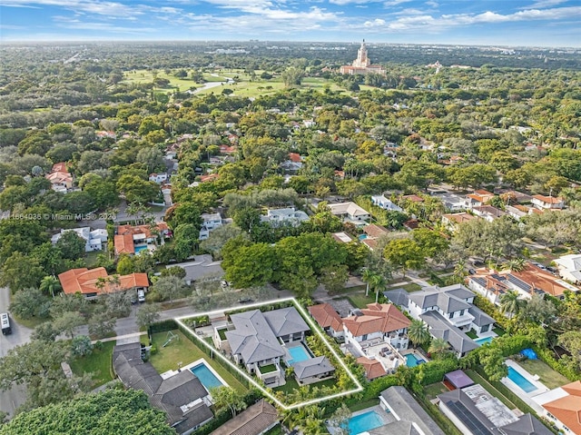 birds eye view of property