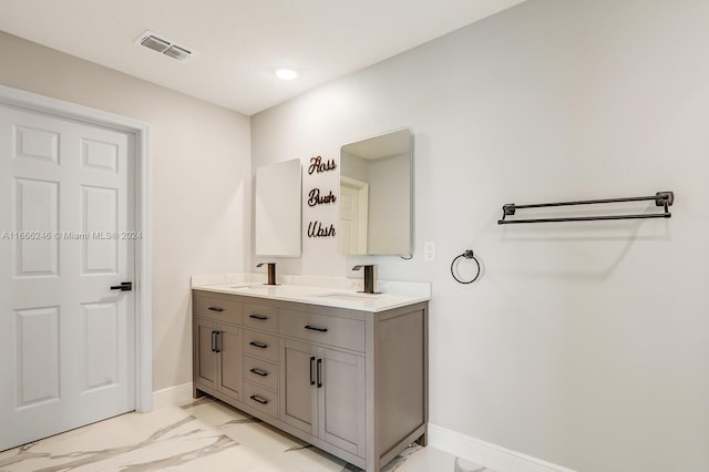 bathroom featuring vanity