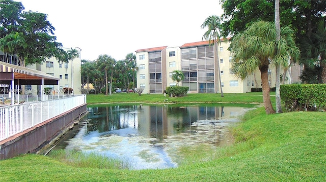 water view with fence