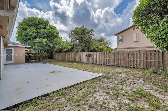 view of yard with a patio