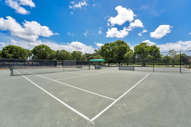 view of tennis court