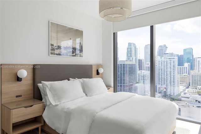 bedroom featuring multiple windows