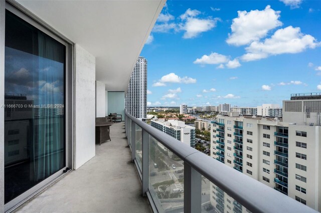 view of balcony