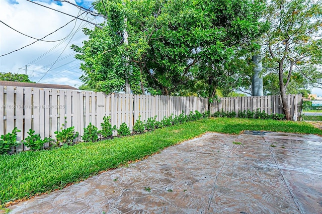 view of patio / terrace featuring a fenced backyard