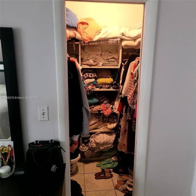 view of closet