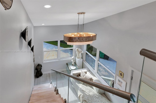 interior space featuring light hardwood / wood-style floors