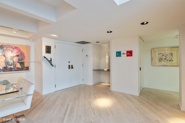 2 Grove Isle Dr Unit B1708, Miami, FL 33133 - foyer entrance with light wood-type flooring and recessed lighting