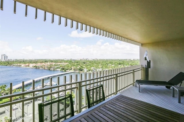 2 Grove Isle Dr Unit B1708, Miami, FL 33133 - balcony featuring a water view
