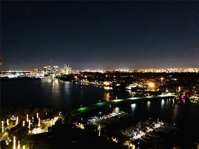 2 Grove Isle Dr Unit B1708, Miami, FL 33133 - view of city with a nearby body of water and a view of city lights