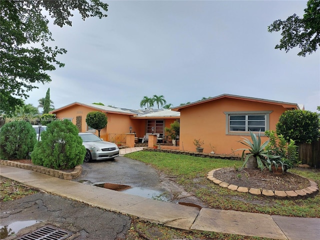 view of ranch-style home