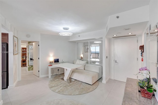 view of tiled bedroom