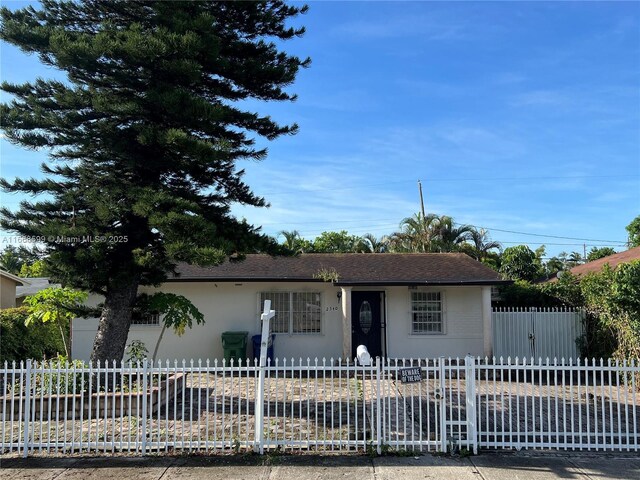 view of ranch-style home