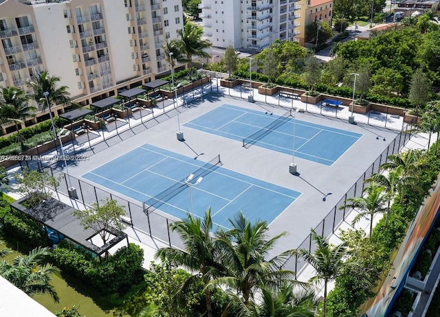 view of tennis court