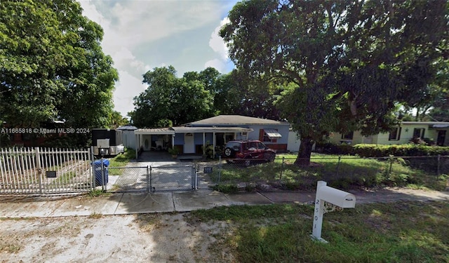 view of ranch-style house