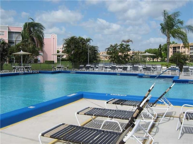 view of pool