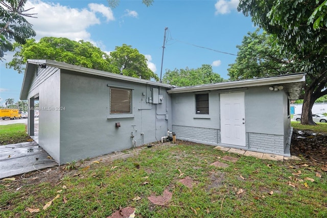 view of rear view of property