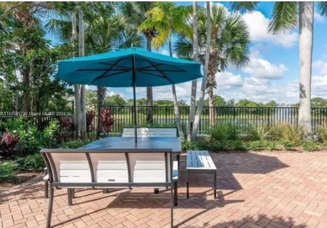 view of patio / terrace with area for grilling