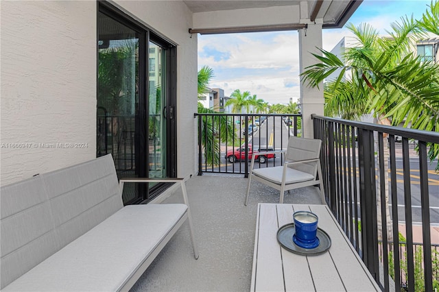 view of balcony