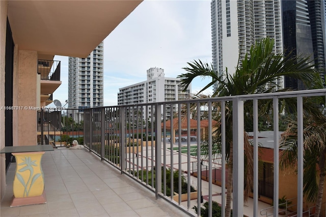 view of balcony