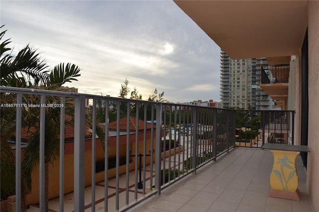 view of balcony