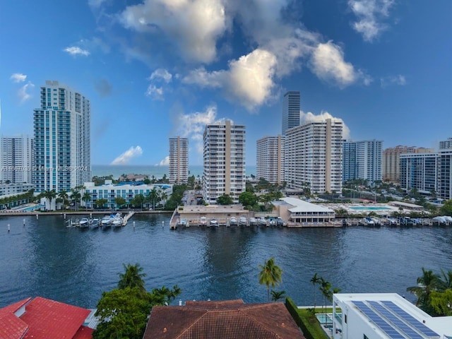 property view of water