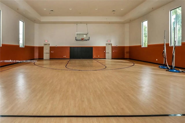 view of basketball court