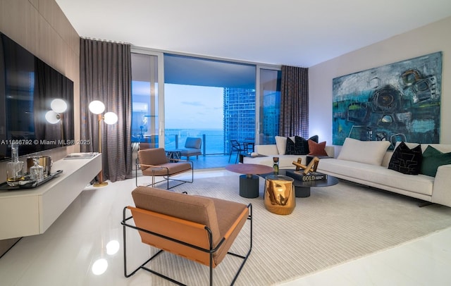 300 Biscayne Blvd Way Unit 3403, Miami, FL 33131 - living area featuring floor to ceiling windows