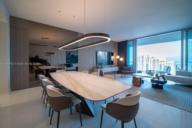 300 Biscayne Blvd Way Unit 3403, Miami, FL 33131 - dining room with plenty of natural light and expansive windows
