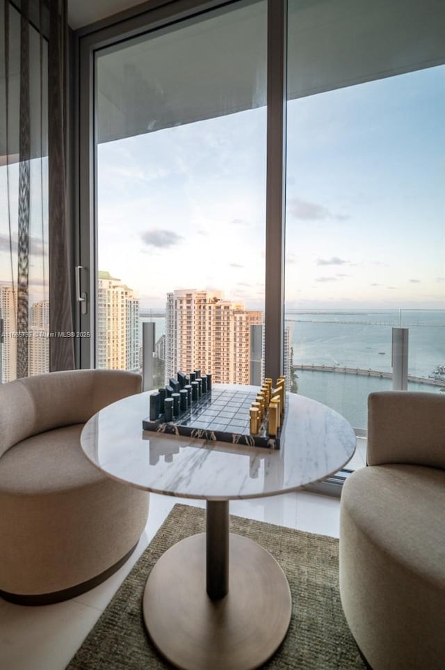 300 Biscayne Blvd Way Unit 3403, Miami, FL 33131 - balcony featuring a view of city and a water view