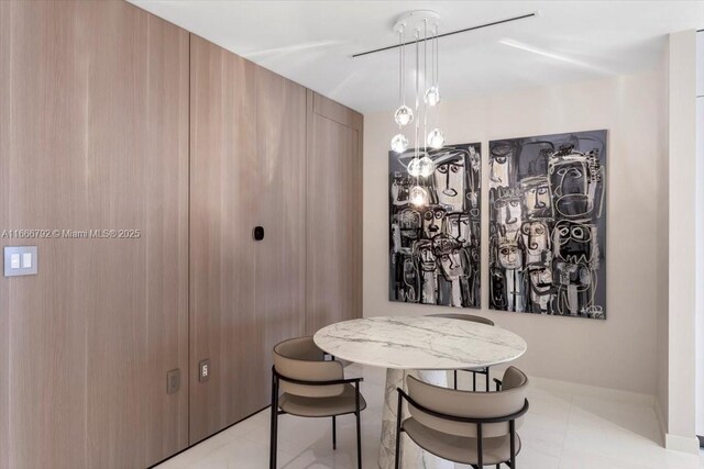 300 Biscayne Blvd Way Unit 3403, Miami, FL 33131 - dining area featuring light tile patterned floors