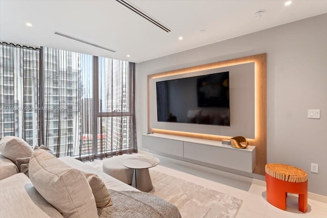 300 Biscayne Blvd Way Unit 3403, Miami, FL 33131 - living area with baseboards and recessed lighting