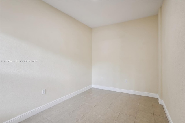 view of tiled empty room