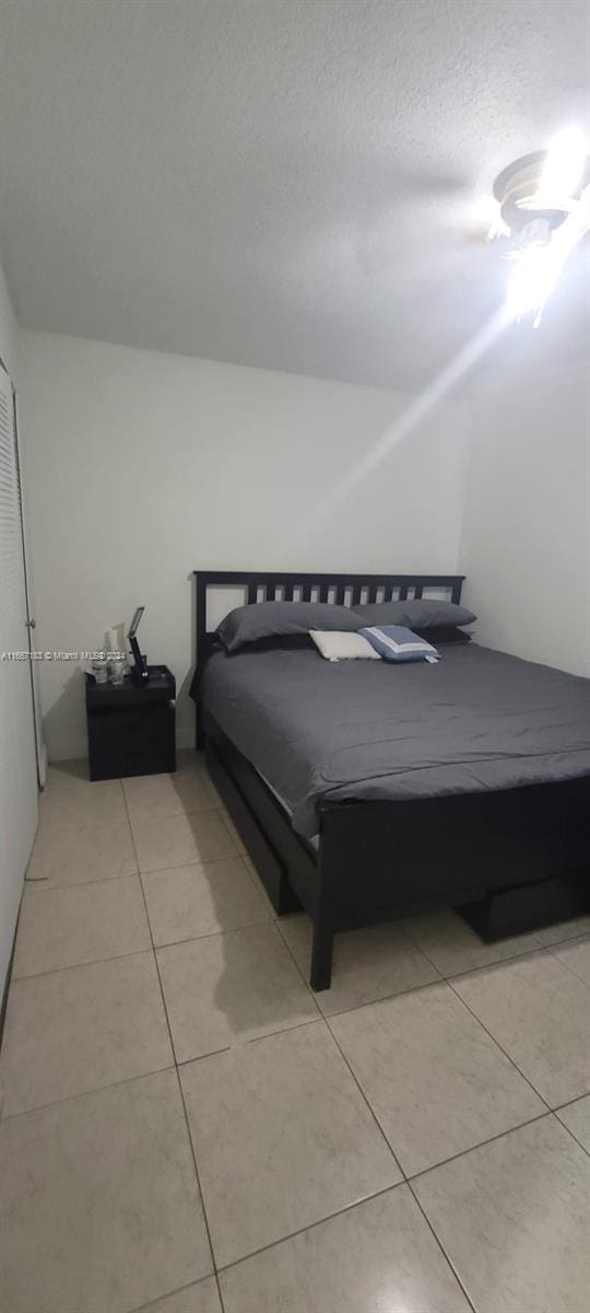 view of tiled bedroom