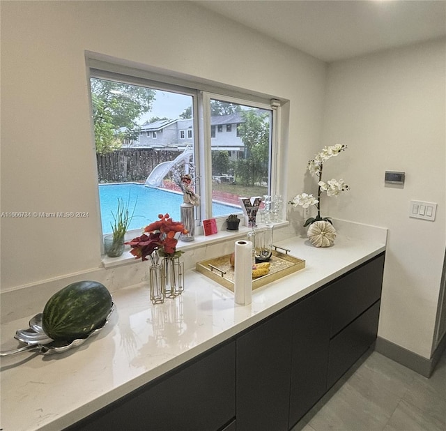 bathroom featuring tile patterned flooring