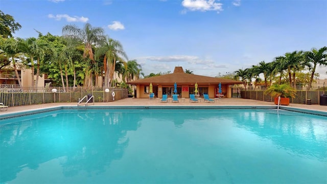 view of pool with a patio area