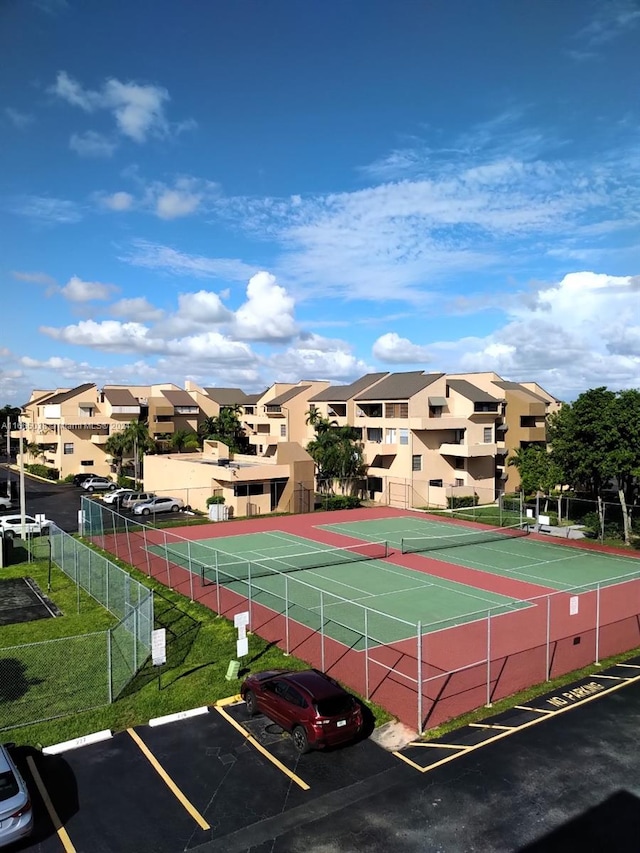 view of tennis court