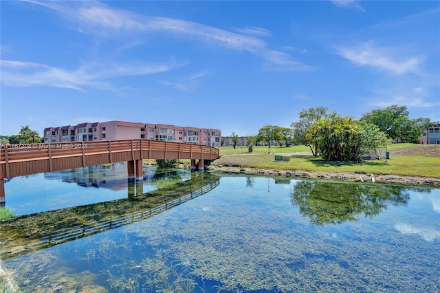 view of water feature