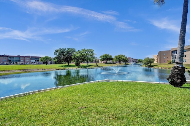 view of water feature