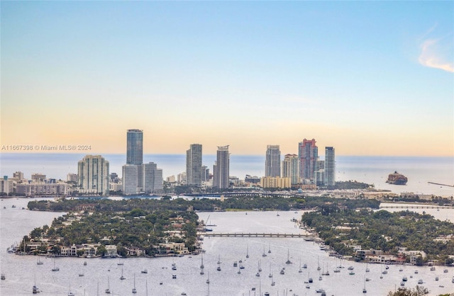 view of city featuring a water view