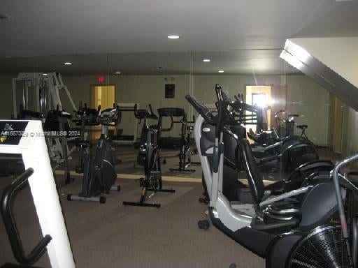 view of exercise room