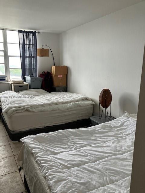 view of tiled bedroom