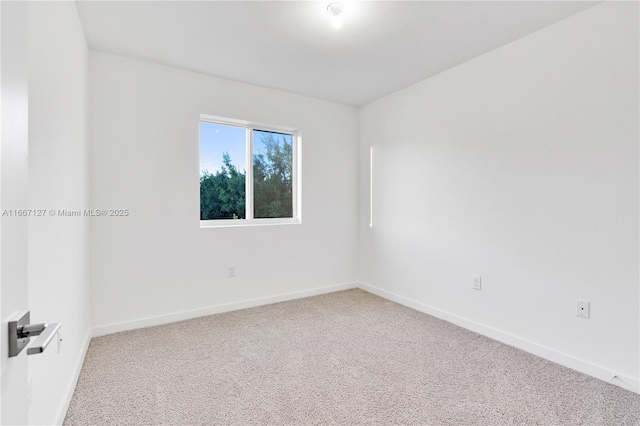 view of carpeted empty room