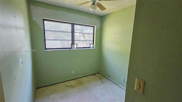 3230 N 23rd Ave, Hollywood, FL 33020 - empty room featuring a textured ceiling and ceiling fan