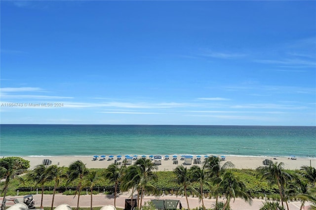 property view of water with a view of the beach