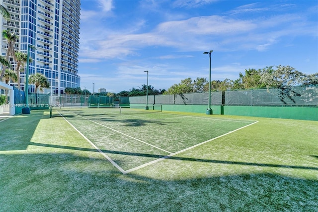 view of tennis court