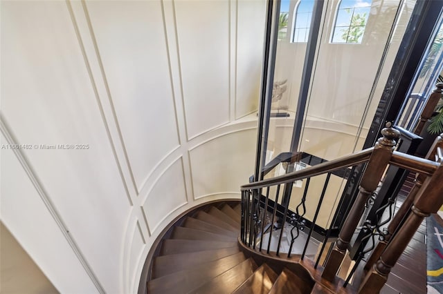 view of staircase